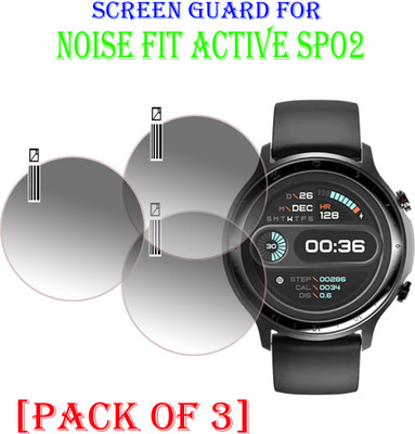 ejzatex Screen Guard for NOISEFIT ACTIVE SPO2 SMARTWATCH(Pack of 3)