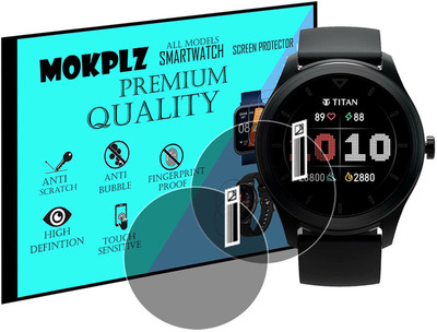 MOKPLZ Screen Guard for TITAN SMART SMARTWATCH(Pack of 2)
