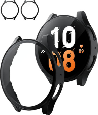 SwapME Screen Guard for Galaxy Watch 7 44mm , for Galaxy Watch 7 44mm Screen Protector Cases,PC Material with Built-in Tempered Glass Screen Protector for Galaxy Watch 7 Screen Protector(Pack of 2)