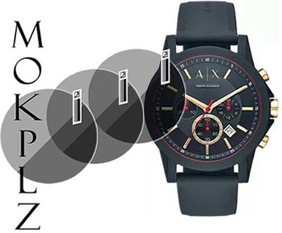 MOKPLZ Screen Guard for ARMANI EXCHANGE AX1335 ANALOG BLUE DIAL(Pack of 3)