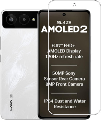 DVMART Screen Guard for Compatible With Lava Blaze Amoled 2 | Perfect Fit | Edge to Edge Full Coverage | Flexible Screen Guard | 9H |(Pack of 1)