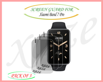 XAZE Screen Guard for Xiaomi Band 7 Pro Smartwatch(Pack of 3)
