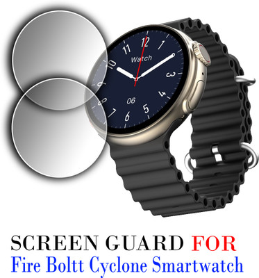 ejzatex Screen Guard for FIRE BOLTT CYCLONE SMARTWATCH, SCREEN GUARD(Pack of 2)