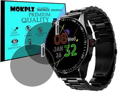 MOKPLZ Screen Guard for FIRE BOLTT INVINCIBLE PLUS SMARTWATCH(Pack of 2)