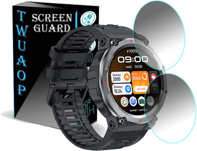 TWUAOP Screen Guard for FIRE BOLTT ARTILLERY SMARTWATCH(Pack of 2)