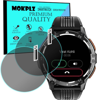 MOKPLZ Screen Guard for NOISEFIT VOYAGE SMARTWATCH(Pack of 2)