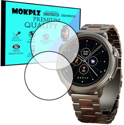 MOKPLZ Screen Guard for BOULT CROWN R SMARTWATCH(Pack of 2)