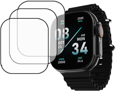 MOKPLZ Screen Guard for BOAT WAVE GLORY SMARTWATCH(Pack of 3)