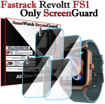 HIDEOUS Screen Guard for Fastrack Revoltt FS1(Pack of 4)