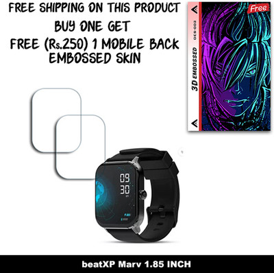 ARBAN Screen Guard for beatXP Marv 1.85 INCH WITH FREE 250 RUPEES 1 3D EMBOSSED SKIN FOR MOBILE BACK W2S002(Pack of 2)