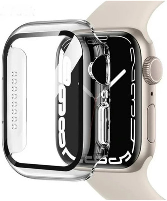 zolawn Screen Guard for Apple Watch Series 7 45mm All-Around Edge Protective Cover Frame Built-in 9H Hardness (Transparent)(Pack of 1)