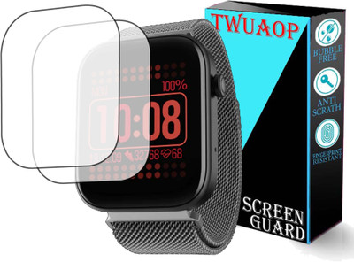 TWUAOP Screen Guard for BOAT WAVE CALL 2 SMARTWATCH(Pack of 2)