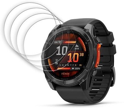 ARBAN Screen Guard for Garmin Fenix 8 47mm Smartwatch Screen Protector | Anti-Scratch | Edge to Edge Full Coverage | 9H Hardness | Screen Guard(Pack of 4)