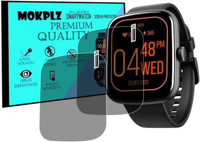 MOKPLZ Screen Guard for BOAT WAVE BEAT CALL SMARTWATCH(Pack of 2)