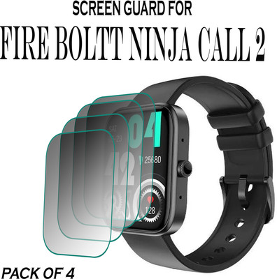 hirdesh Screen Guard for Fire-Boltt Ninja Call 2(Pack of 4)