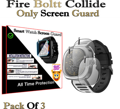 HIDEOUS Screen Guard for Fire Boltt Collide(Pack of 3)