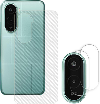ARBAN Screen Guard for Poco M7 Plus 5G Camera Lens Glass Protector | Anti-Scratch | Edge to Edge Full Coverage | 9H Hardness ( BACK CARBON FIBER SKIN + CAMERA LENS PROTECTOR )(Pack of 2)