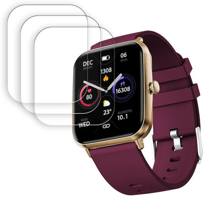 SOMTONE Screen Guard for Fire-Boltt Ninja Call Pro Plus Fusion 1.83 inch Smartwatch Screen Protector | Anti-Scratch | Edge to Edge Full Coverage | 9H Hardness | Screen Guard for Smartwatch(Pack of 3)