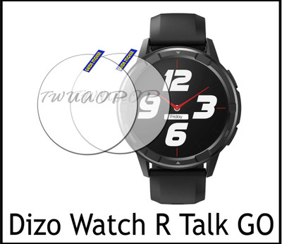 TWUAOP Screen Guard for DIZO WATCH R TALK GO(Pack of 2)