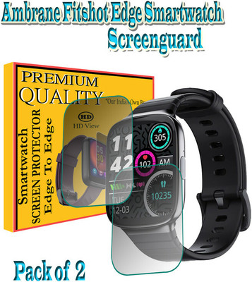 daffin Impossible Screen Guard for Ambrane Fitshot Edge(Pack of 2)
