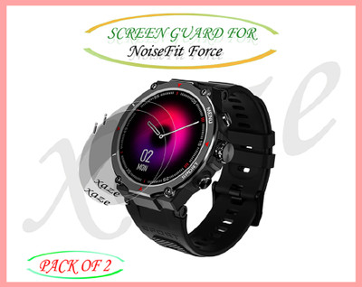 XAZE Screen Guard for NoiseFit Force Smartwatch(Pack of 2)