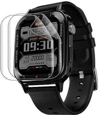 LIGHTWINGS Screen Guard for Fire-Boltt Tank 1.85 INCH SmartWatch(Pack of 2)