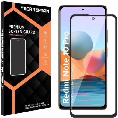 Tech Terrain Edge To Edge Tempered Glass for REDMI NOTE 10PRO WITH EASY INSTALLATION KIT ( PACK OF 1)(Pack of 1)