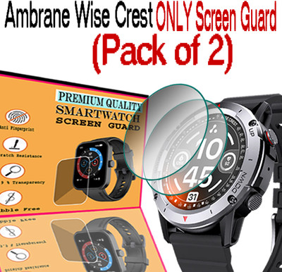 daffin Screen Guard for Ambrane Wise Crest(Pack of 2)