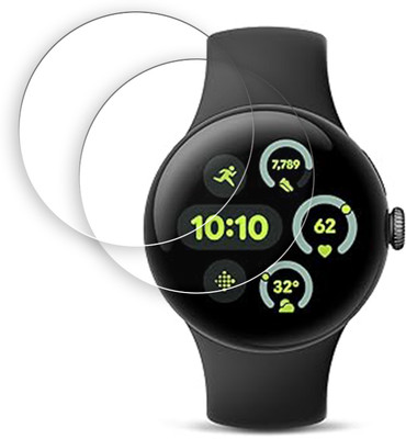 SOMTONE Screen Guard for Google Pixel Watch 3 41mm Smartwatch Screen Protector | Anti-Scratch | Edge to Edge Full Coverage | 9H Hardness | Screen Guard for Smartwatch(Pack of 2)