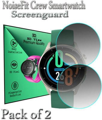 daffin Edge To Edge Tempered Glass for NoiseFit Crew(Pack of 2)