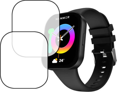MOKPLZ Screen Guard for HAMMER ROBUST SMARTWATCH(Pack of 2)