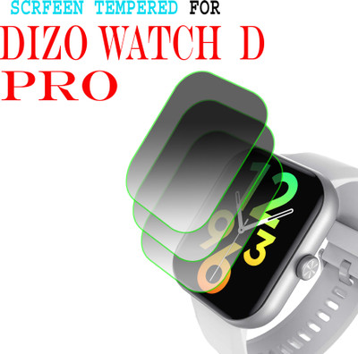 EJZATI Edge To Edge Screen Guard for DIZO WATCH D PRO SMARTWATCH SCREEN GUARD(Pack of 3)