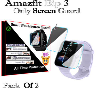 HIDEOUS Screen Guard for Amazfit Bip 3(Pack of 2)