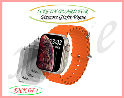 XAZE Screen Guard for Gizmore Gizfit Vogue Sartwatch(Pack of 4)