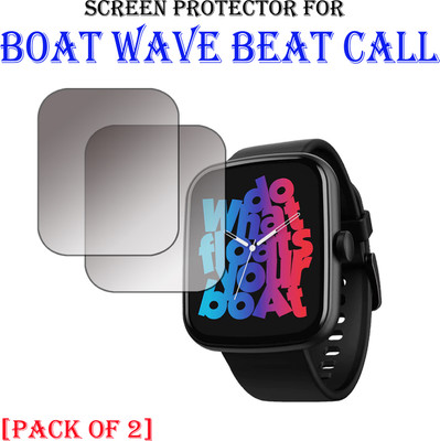 EJZATI Edge To Edge Screen Guard for BOAT WAVE BEAT CALL SMARTWATCH SCREEN GUARD(Pack of 2)
