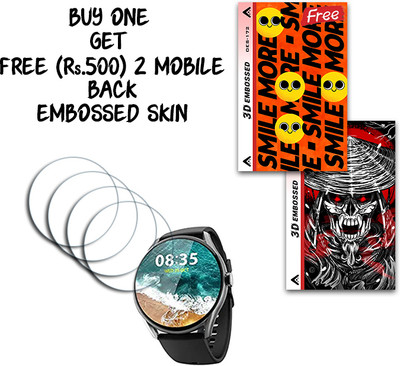 ARBAN Screen Guard for beatXP Vega 1.43 inch WITH FREE 500 RUPEES 2 3D EMBOSSED SKIN FOR MOBILE BACK S172(Pack of 4)