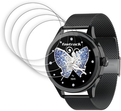 ARBAN Screen Guard for Fastrack Noir Pro Womens 3.0 cm Smartwatch Screen Protector | Anti-Scratch | Edge to Edge Full Coverage | 9H Hardness | Screen Guard(Pack of 4)