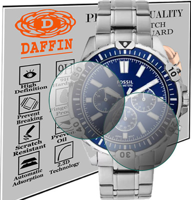 daffin Screen Guard for FOSSIL FS5623 GARRETT ANALOG WATCH FOR MEN(Pack of 2)