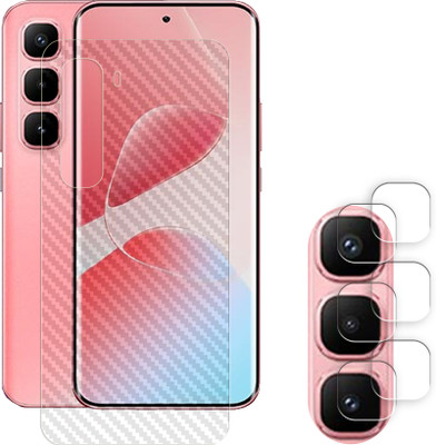 ARBAN Screen Guard for Infinix Hot 60 Pro Plus 4G Camera Lens Glass Protector | Anti-Scratch | Edge to Edge Full Coverage | 9H Hardness ( BACK CARBON FIBER SKIN + CAMERA LENS PROTECTOR )(Pack of 2)
