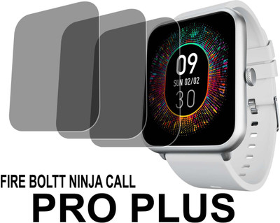 TWUAOP Screen Guard for FIRE BOLTT NINJA CALL PRO PLUS(Pack of 3)