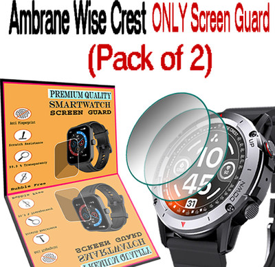 HIDEOUS Screen Guard for Ambrane Wise Crest(Pack of 2)