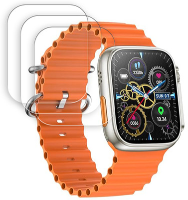 ARBAN Screen Guard for pTron Pulsefit Ethos 1.85 inch Smartwatch Screen Protector | Anti-Scratch | Edge to Edge Full Coverage | 9H Hardness | Screen Guard(Pack of 3)