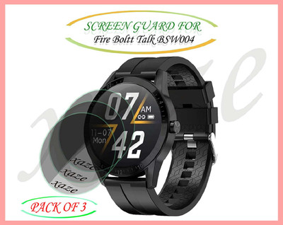 XAZE Screen Guard for Fire Boltt Talk BSW004 Smartwatch(Pack of 3)
