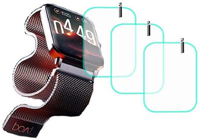 MOKPLZ Screen Guard for BOAT WAVE FURY SMARTWATCH(Pack of 3)