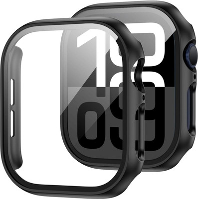 TSHIENTT Edge To Edge Screen Guard for Apple Watch Series 10 with Tempered Glass Screen Protector 46mm, Full Coverage Hard PC Bumper Back Frame, Protective Cover for iWatch - (S10-46mm Black), Screen Protector Compatible with Apple Watch Series 10 46mm Hard PC Cover with Built-in 9H Tempered Glass ( TSHIENTT Edge To Edge Screen Guard for Apple Watch Series 10 with Tempered Glass Screen Protector 46mm, Full Coverage Hard PC Bumper Back Frame, Protective Cover for iWatch - (S10-46mm Black), Screen Protector Compatible with Apple Watch Series 10 46mm Hard PC Cover with Built-in 9H Tempered Glass (