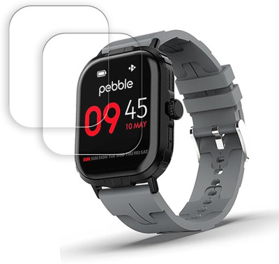 SOMTONE Screen Guard for Pebble Nomad Pro 1.99 inch Smartwatch Screen Protector | Anti-Scratch | Edge to Edge Full Coverage | 9H Hardness | Screen Guard(Pack of 2)