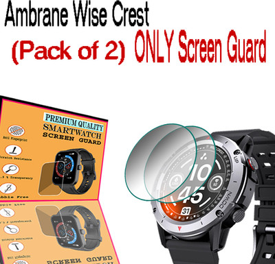 daffin Screen Guard for Ambrane Wise Crest(Pack of 2)