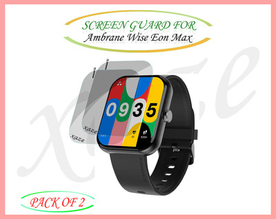 XAZE Screen Guard for Ambrane Wise Eon Max Smartwatch(Pack of 2)
