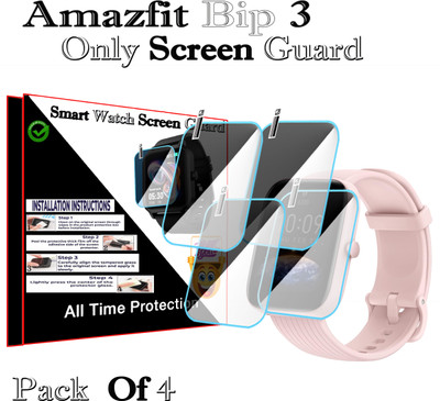 HIDEOUS Screen Guard for Amazfit Bip 3(Pack of 2)