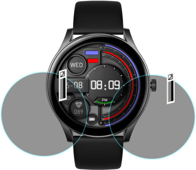 MOKPLZ Screen Guard for PEBBLE COSMOS BOLD SMARTWATCH(Pack of 2)